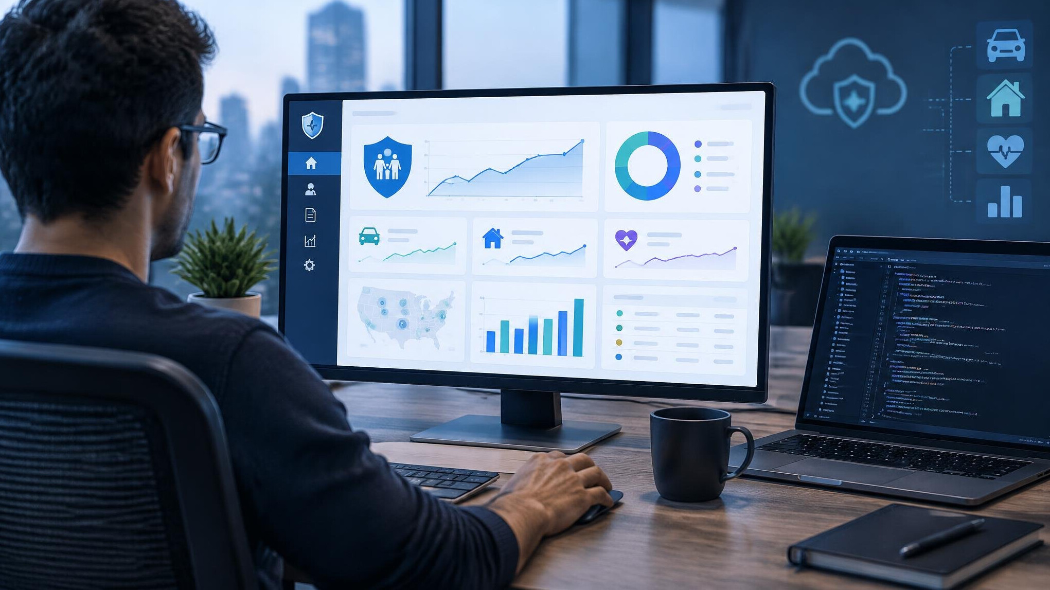 insurtech dashboard screen