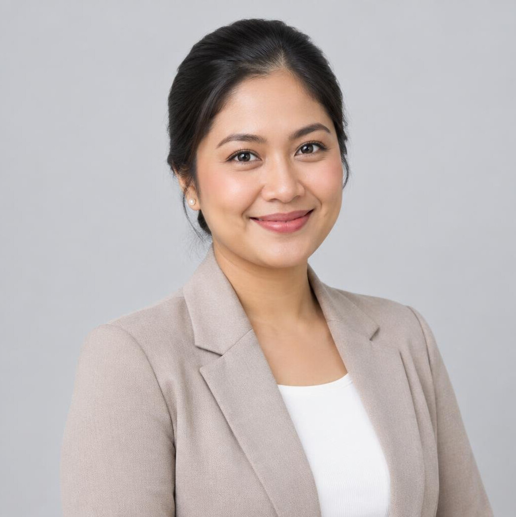 Studio portrait of a Malaysian woman content lead